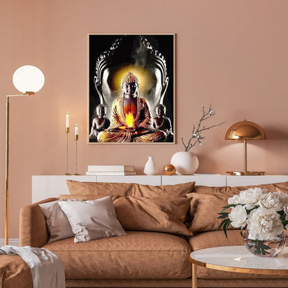 Buddha Statue - Full Round Drill Diamond Painting 30*40CM