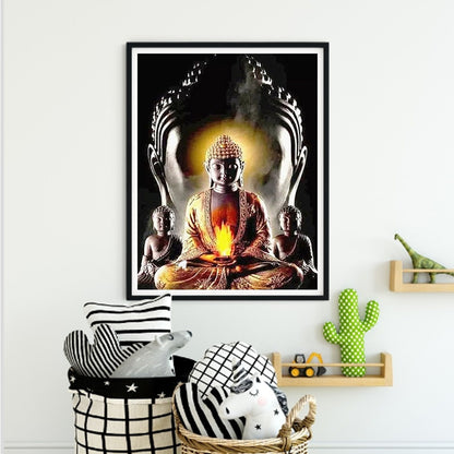 Buddha Statue - Full Round Drill Diamond Painting 30*40CM