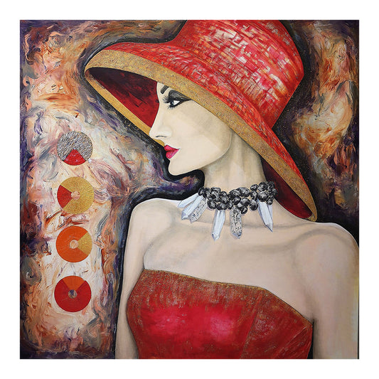 Temperament Woman - Full Round Drill Diamond Painting 30*30CM