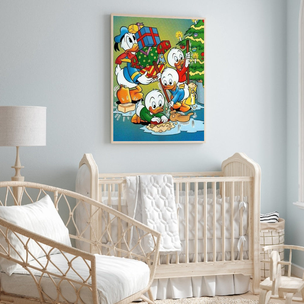 Donald Duck - Full Round Drill Diamond Painting 30*40CM