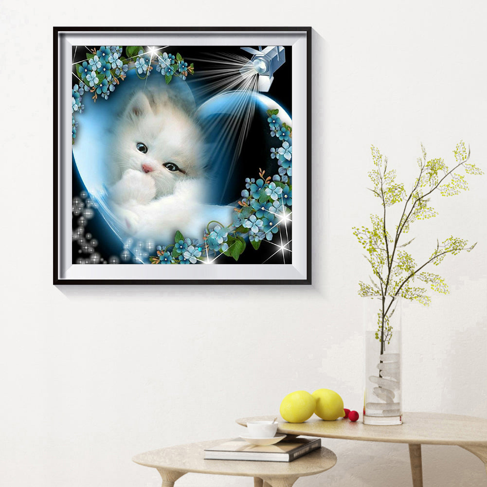 Love Kitten - Full Round Drill Diamond Painting 40*40CM