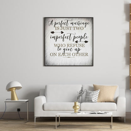 English Calligraphy And Painting - Full Square Drill Diamond Painting 40*40CM