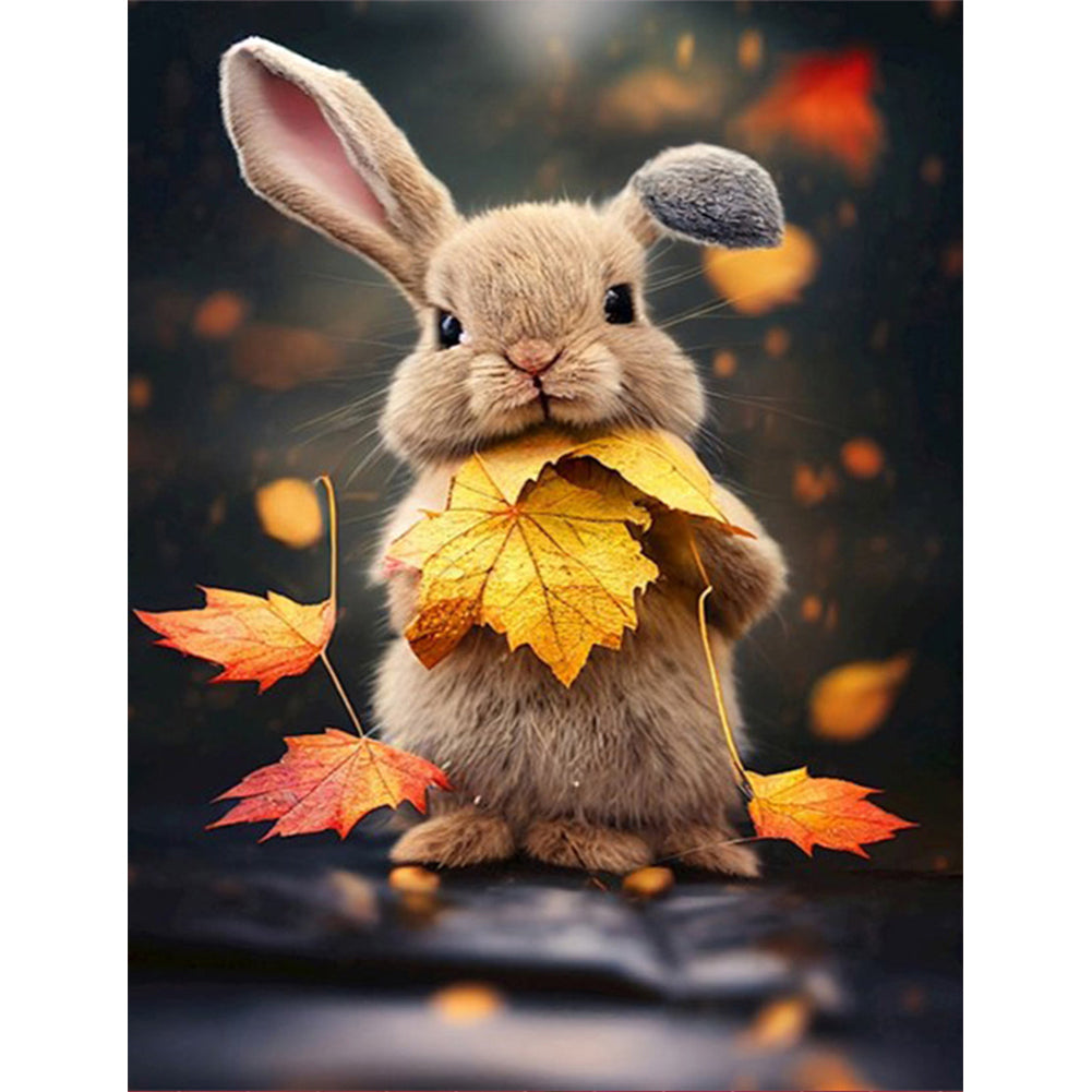 Cute Bunny - Full Round Drill Diamond Painting 30*40CM