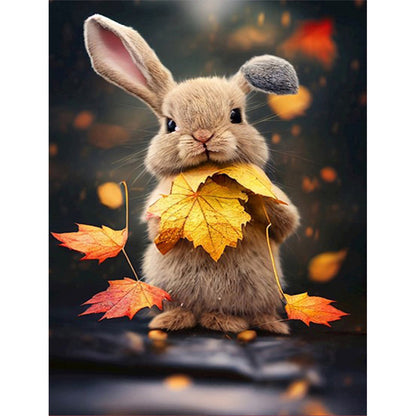 Cute Bunny - Full Round Drill Diamond Painting 30*40CM