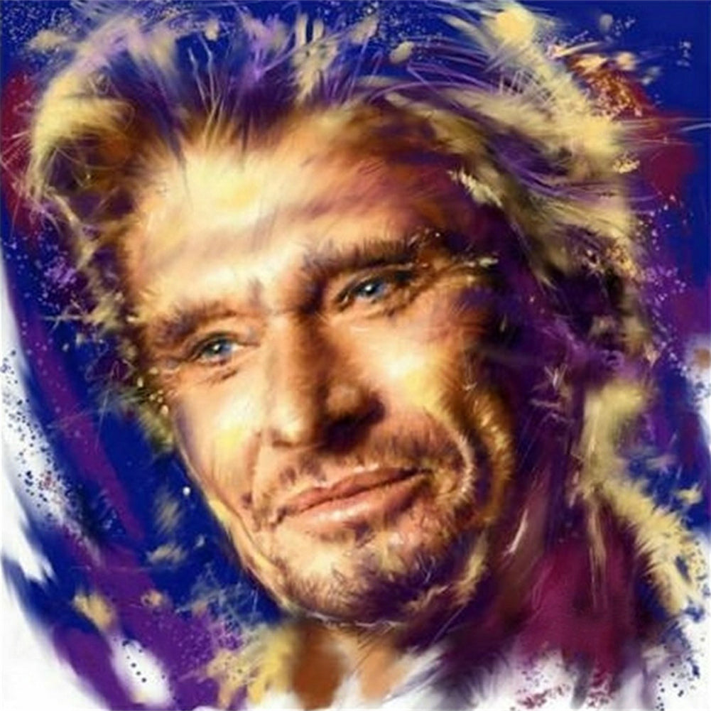 Rock Singer Johnny - Full Round Drill Diamond Painting 30*30CM