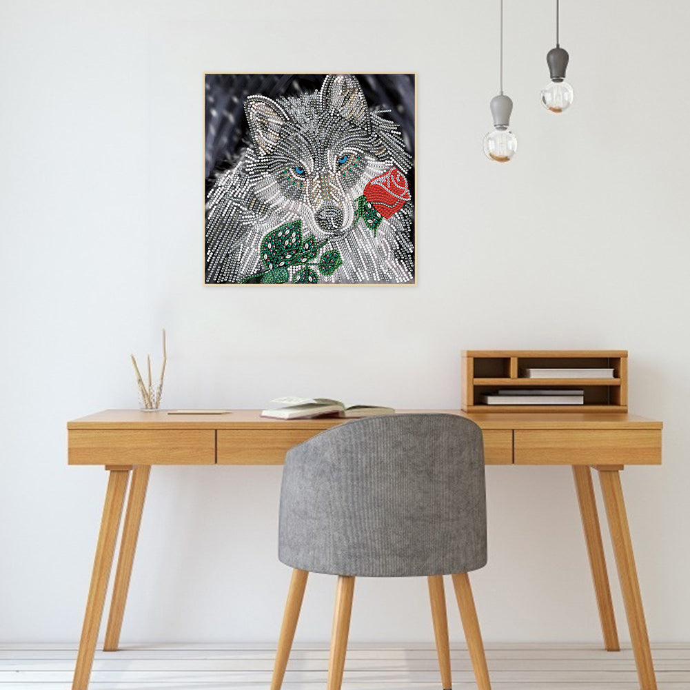 Wolf - Special Shaped Drill Diamond Painting 30*30CM