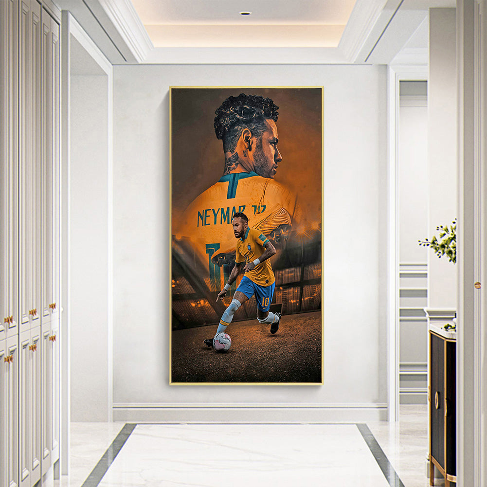 Brazilian Football Player Neymar - Full Round Drill Diamond Painting 30*50CM
