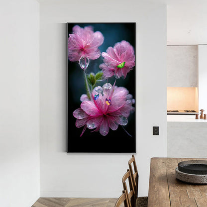 Water Drop Flower - Full Round Drill Diamond Painting 40*70CM