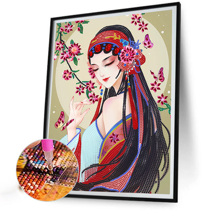 Opera Woman - Special Shaped Drill Diamond Painting 30*40CM