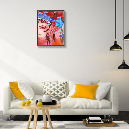 Opera Woman - Special Shaped Drill Diamond Painting 30*40CM