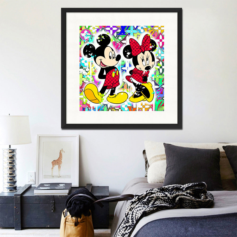 Mickey Minnie - Full Round Drill Diamond Painting 40*40CM