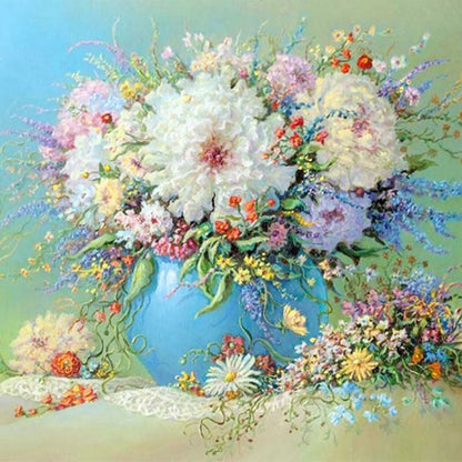 Bouquet - Full Round Drill Diamond Painting 50*50CM