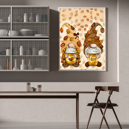 Coffee Bean Gnome - Full Round Drill Diamond Painting 30*40CM