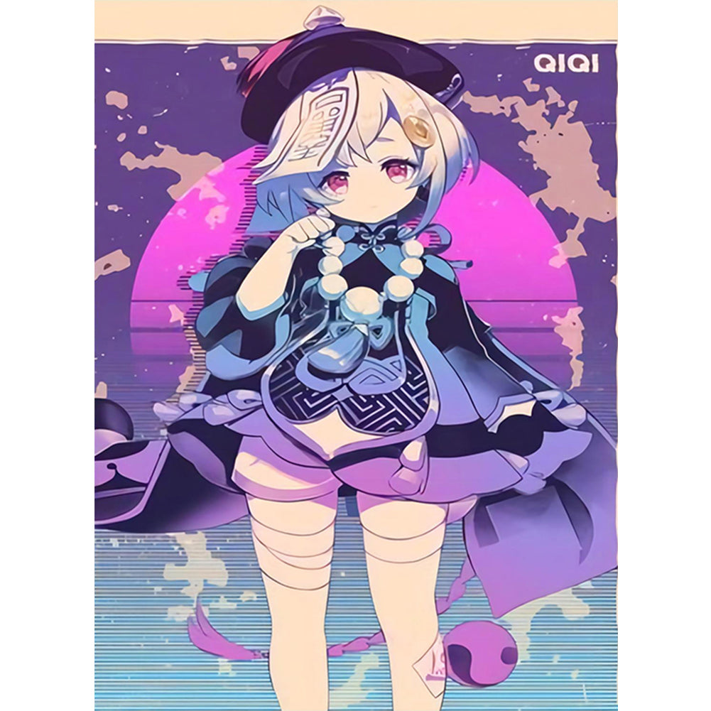 Genshin Anime - Full Round Drill Diamond Painting 30*40CM