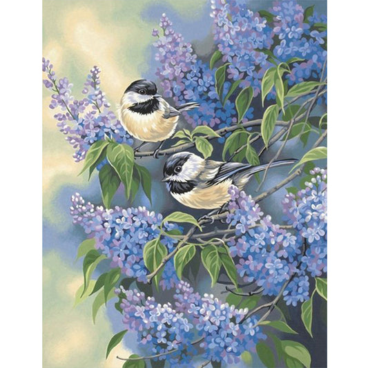 Bird On Treetop - Full Round Drill Diamond Painting 30*40CM