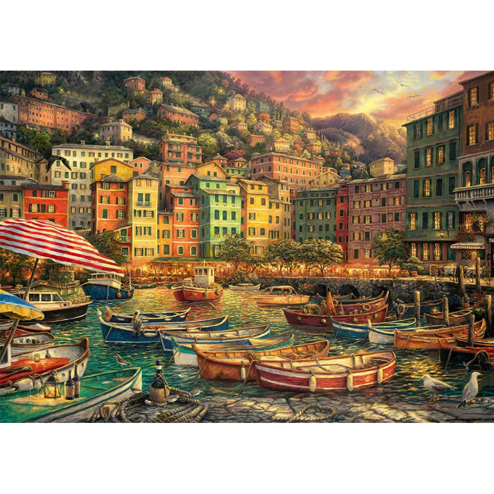 Village House - Full Square Drill Diamond Painting 40*30CM
