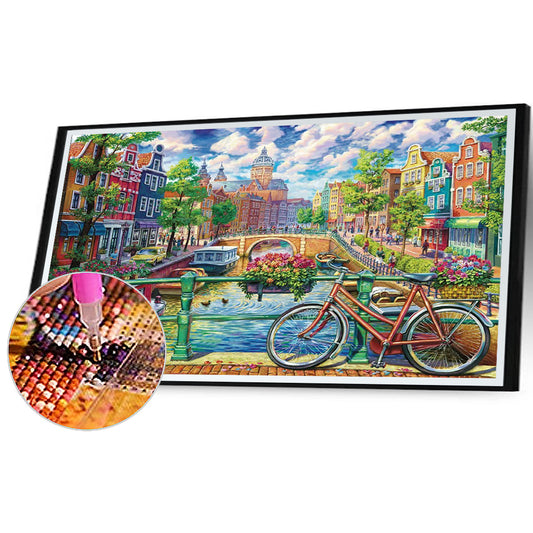 Village House - Full Square Drill Diamond Painting 50*30CM
