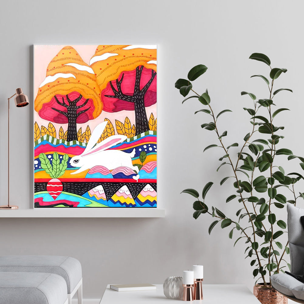Painted Landscape - Full Round Drill Diamond Painting 30*40CM