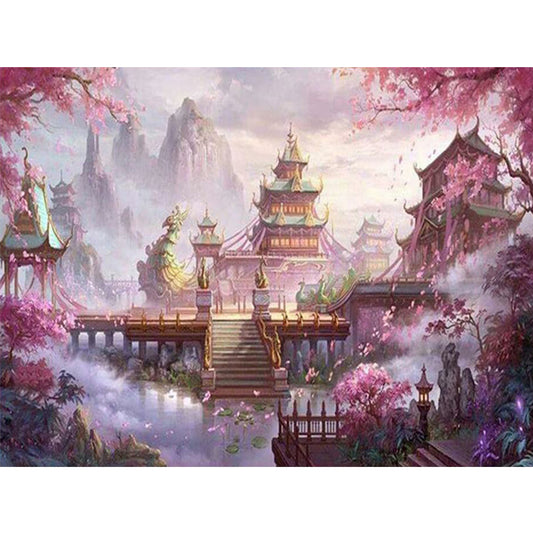 Heavenly Palace - Full Round Drill Diamond Painting 50*40CM