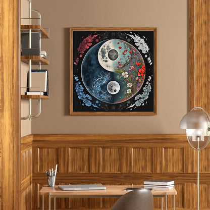 Tai Chi Landscape - Full Round Drill Diamond Painting 30*30CM