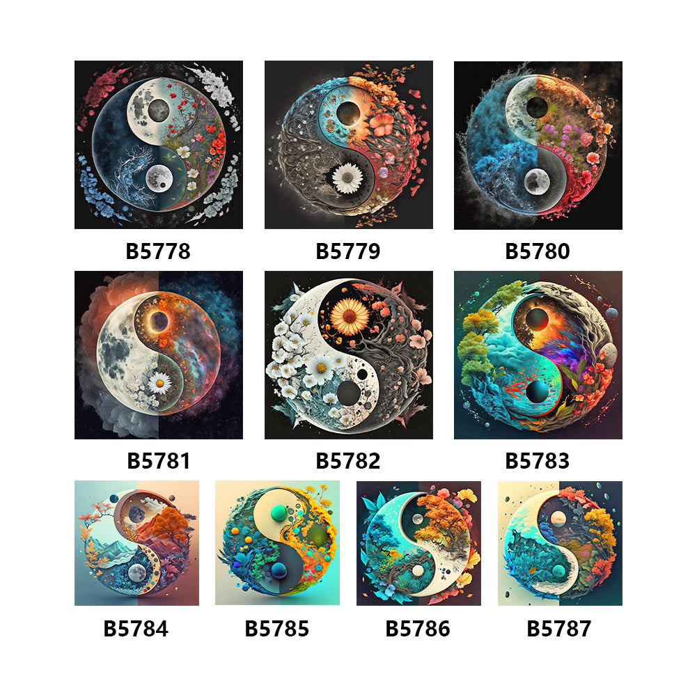 Tai Chi Landscape - Full Round Drill Diamond Painting 30*30CM