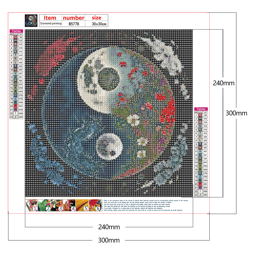 Tai Chi Landscape - Full Round Drill Diamond Painting 30*30CM