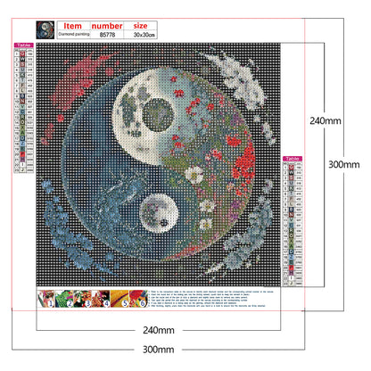 Tai Chi Landscape - Full Round Drill Diamond Painting 30*30CM