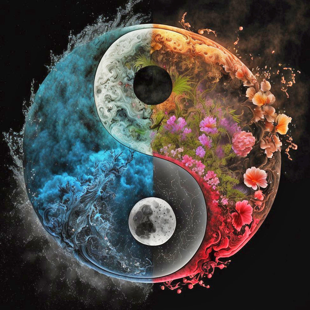 Tai Chi Landscape - Full Round Drill Diamond Painting 30*30CM