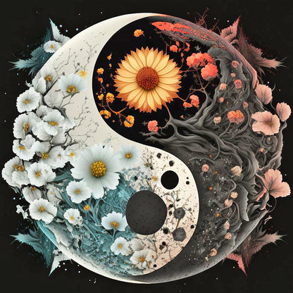 Tai Chi Landscape - Full Round Drill Diamond Painting 30*30CM