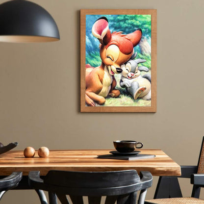Deer - Full Round Drill Diamond Painting 40*50CM