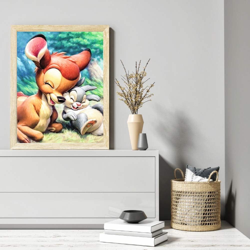Deer - Full Round Drill Diamond Painting 40*50CM