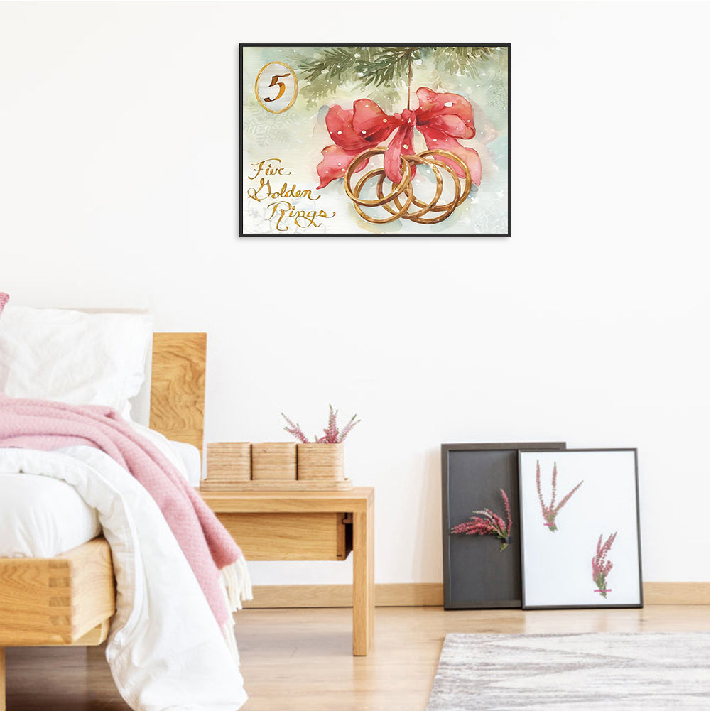 Winter Lakeside Bow - Full Round Drill Diamond Painting 40*30CM