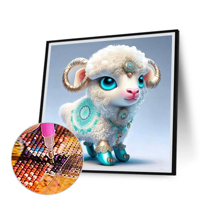 Zodiac Sheep - Full Round Drill Diamond Painting 30*30CM