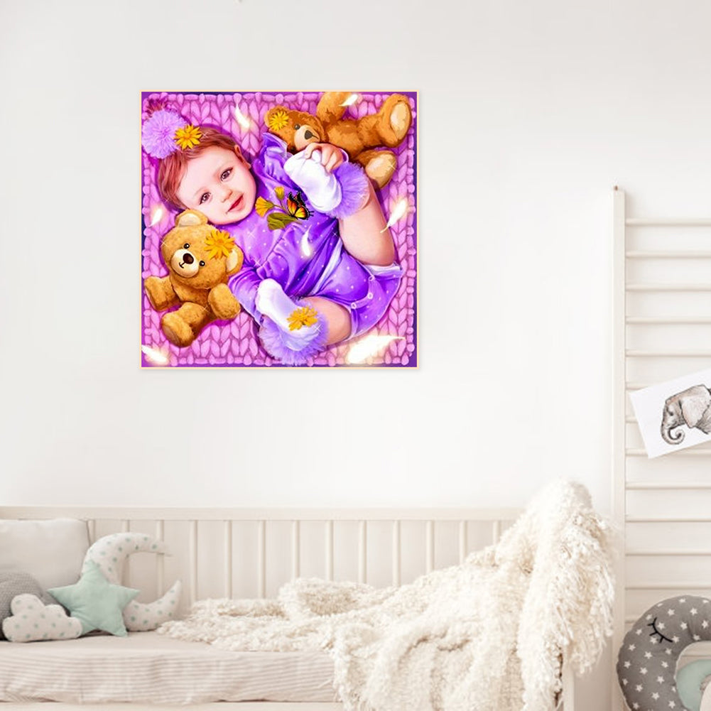 Cute Baby - Full Round Drill Diamond Painting 30*30CM