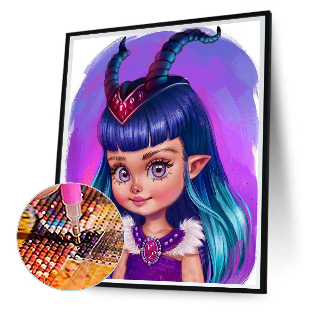 Capricorn - Full Round Drill Diamond Painting 30*40CM