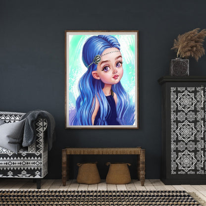 Aquarius - Full Round Drill Diamond Painting 30*40CM