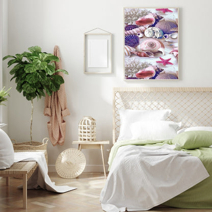 Beach Pearl Shell - Full Round Drill Diamond Painting 30*40CM