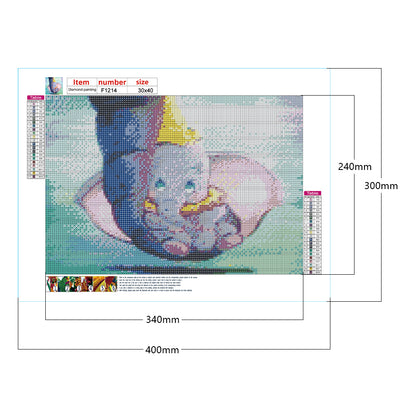 Dumbo - Full Square Drill Diamond Painting 40*30CM