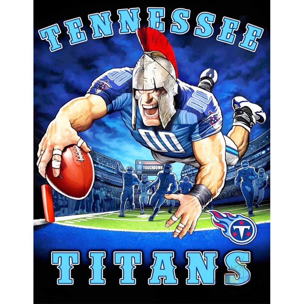 Tennessee Titans Football Team - Full Round Drill Diamond Painting 30*40CM