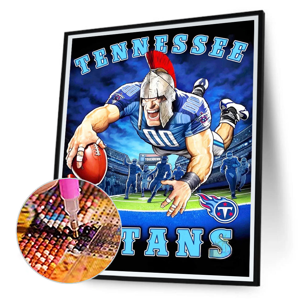 Tennessee Titans Football Team - Full Round Drill Diamond Painting 30*40CM