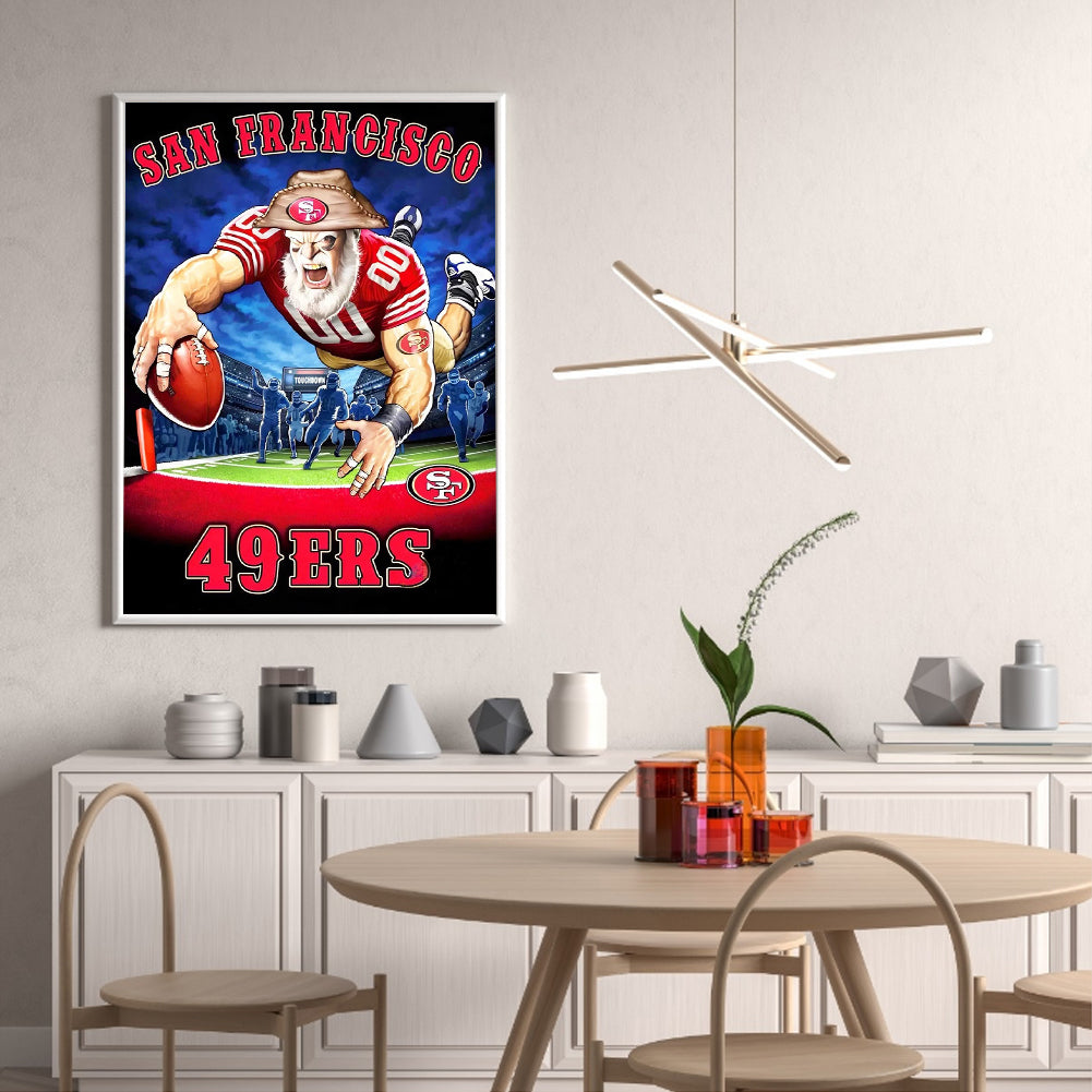 San Francisco 49Ers Football Team - Full Round Drill Diamond Painting 30*40CM