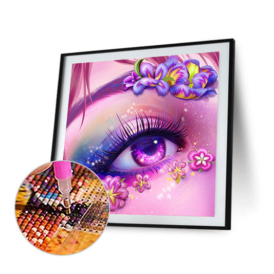 Charming Eyes - Full Round Drill Diamond Painting 30*30CM