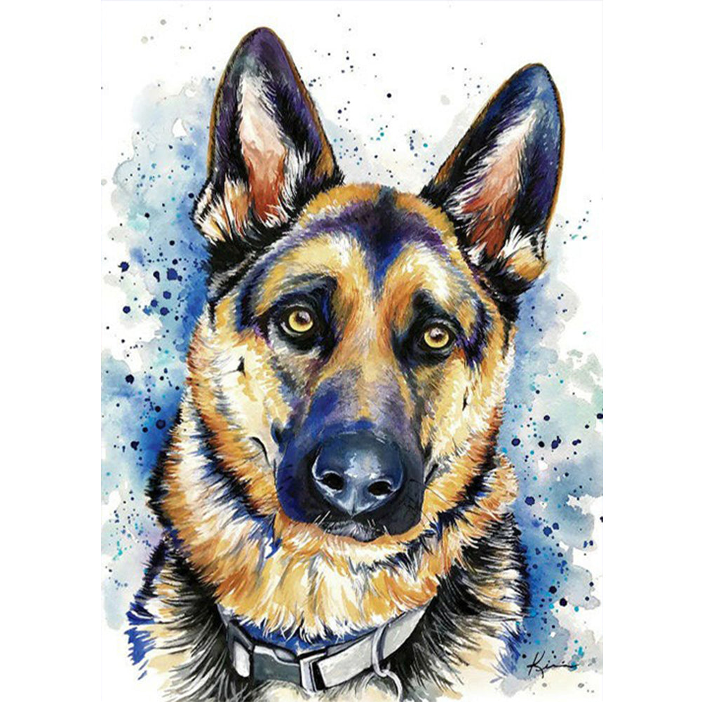 German Shepherd - Full Round Drill Diamond Painting 30*40CM