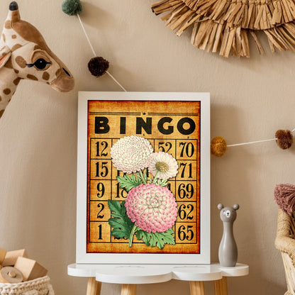 Bingo Chrysanthemum Bouquet - Full Round Drill Diamond Painting 30*40CM