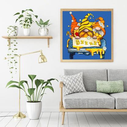 Bee Goblin - Full Round Drill Diamond Painting 30*30CM