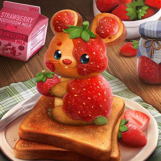 Strawberry Toast - Full Square Drill Diamond Painting 30*30CM