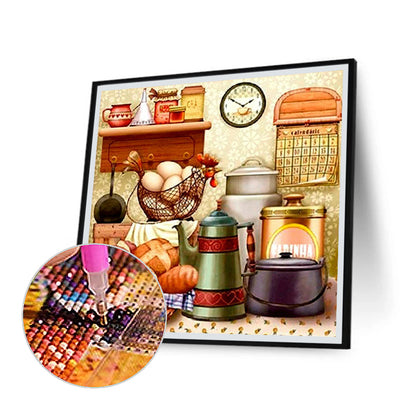 Kitchen Food - Full Round Drill Diamond Painting 50*50CM