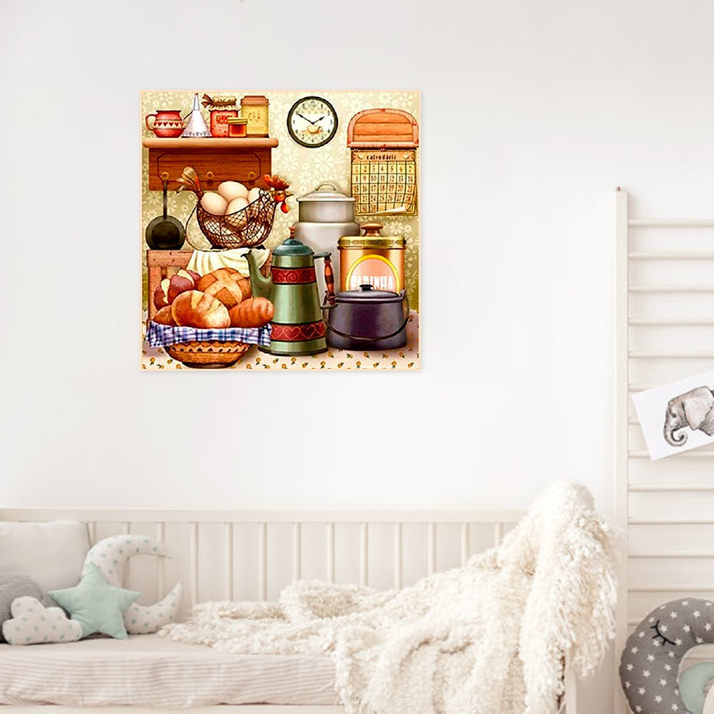 Kitchen Food - Full Round Drill Diamond Painting 50*50CM