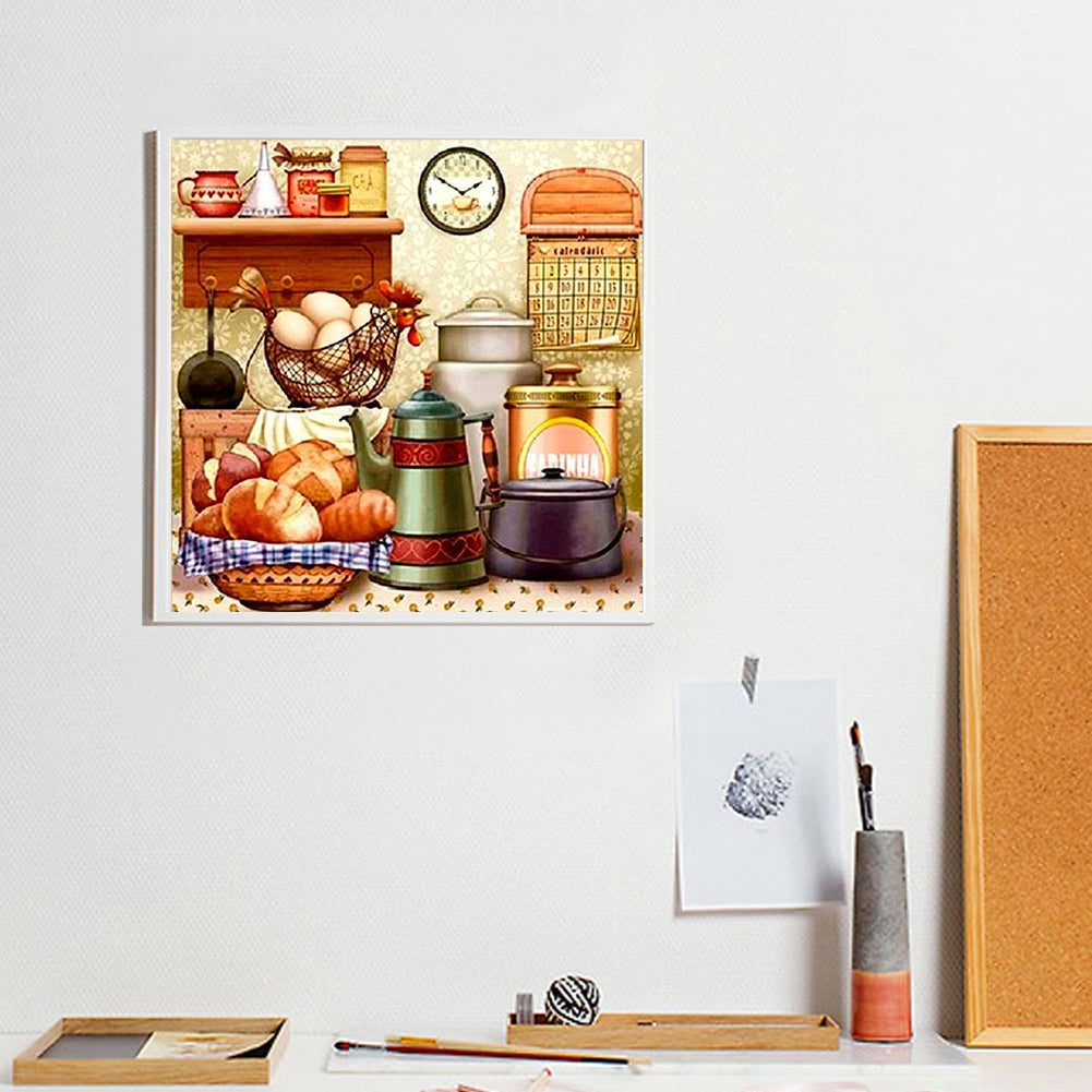 Kitchen Food - Full Round Drill Diamond Painting 50*50CM