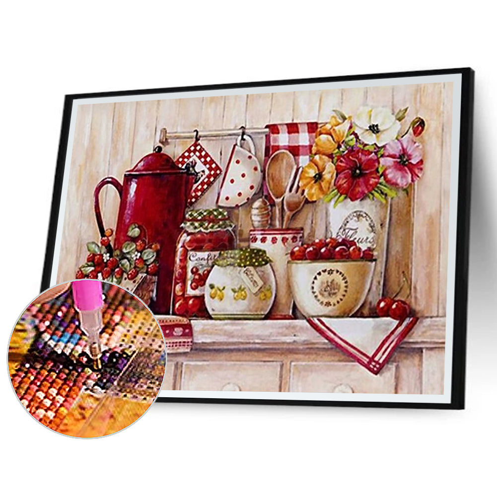 Kitchen Supplies - Full Round Drill Diamond Painting 60*50CM